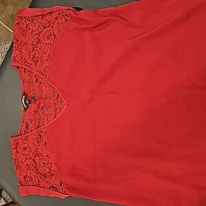 Ladies Large lace and polyester Express  top